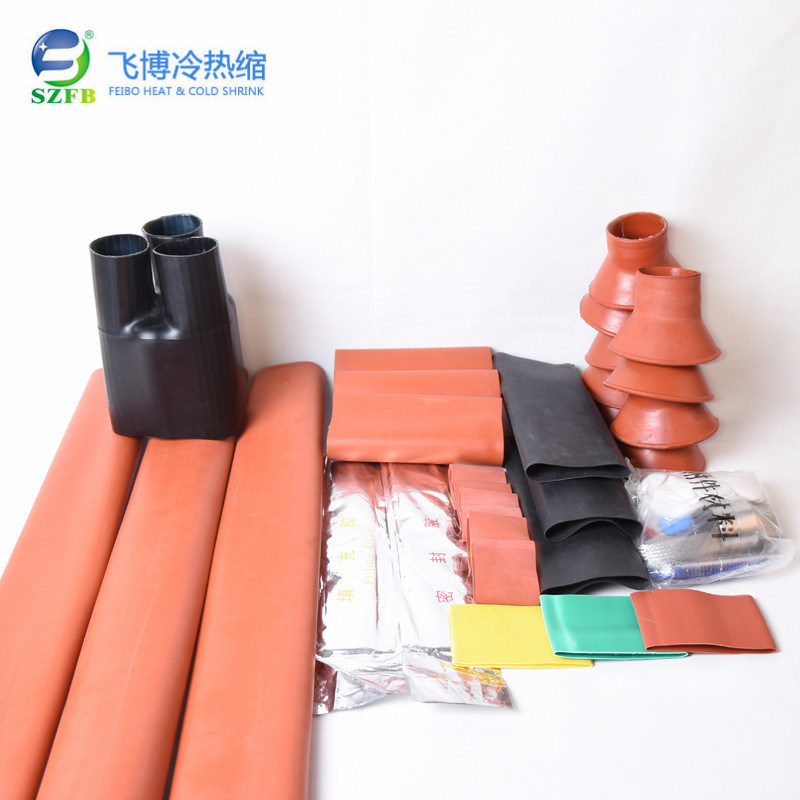 China 
                Termo-retráctil de alta presión Terminal exterior accesorios para cables Kit de protección de los terminales del extremo del cable
              fabricante y proveedor