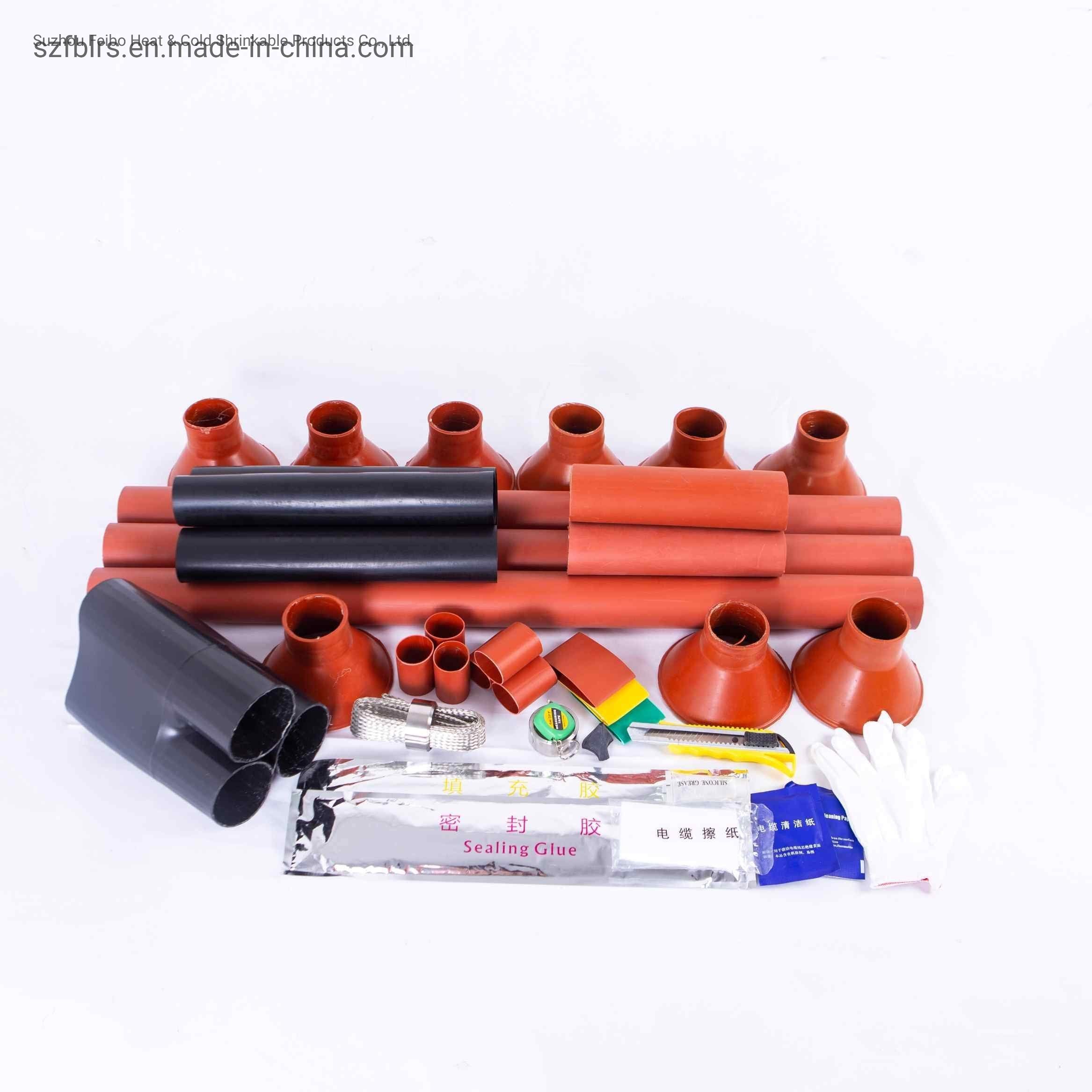 China 
                High Voltage Outdoor Silicone Rubber Heat Shrink Sleeve Insulated Cable Accessories 11kv Cable Terminal Kit
              manufacture and supplier