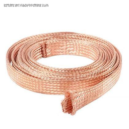 Manufacturer Direct Supply Bridge Ground Cable Soft Connection Braided Strip Bare Wire Tinned Copper Ground Cable