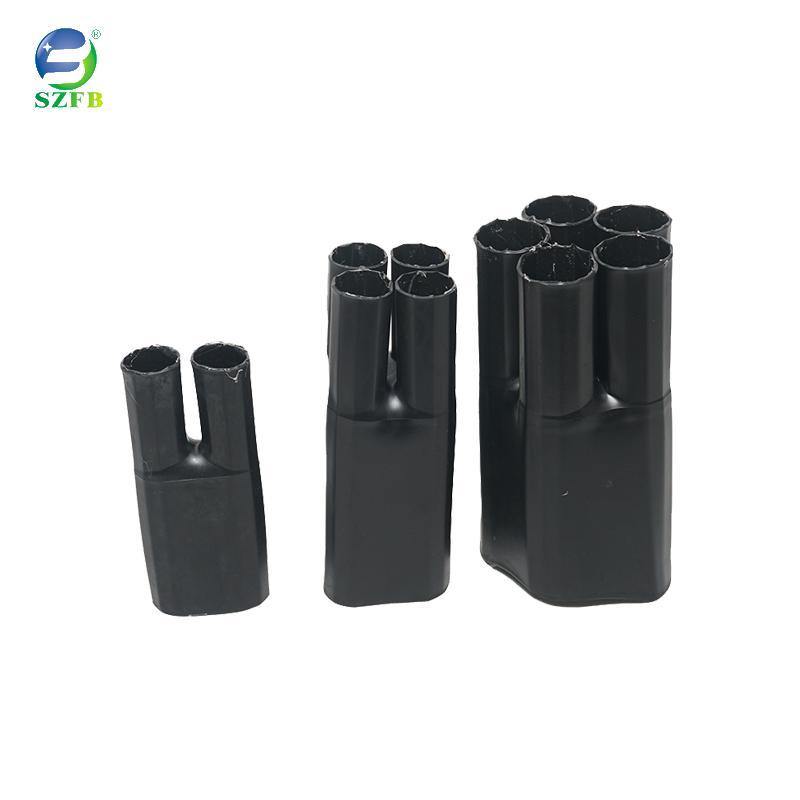 Multi-Finger Black Heat Shrink Sleeve Cable Electrical Insulation
