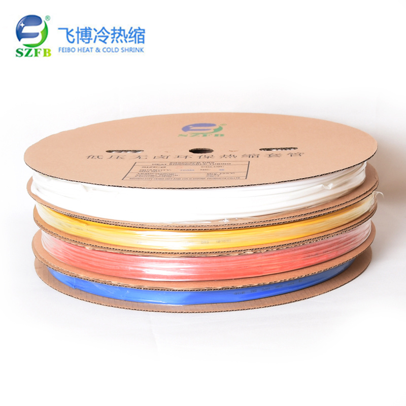 Single Wall Heat Shrinkable Tubing Color Low Voltage Insulation Heat Shrink Tubes Direct Sales by Manufacturers