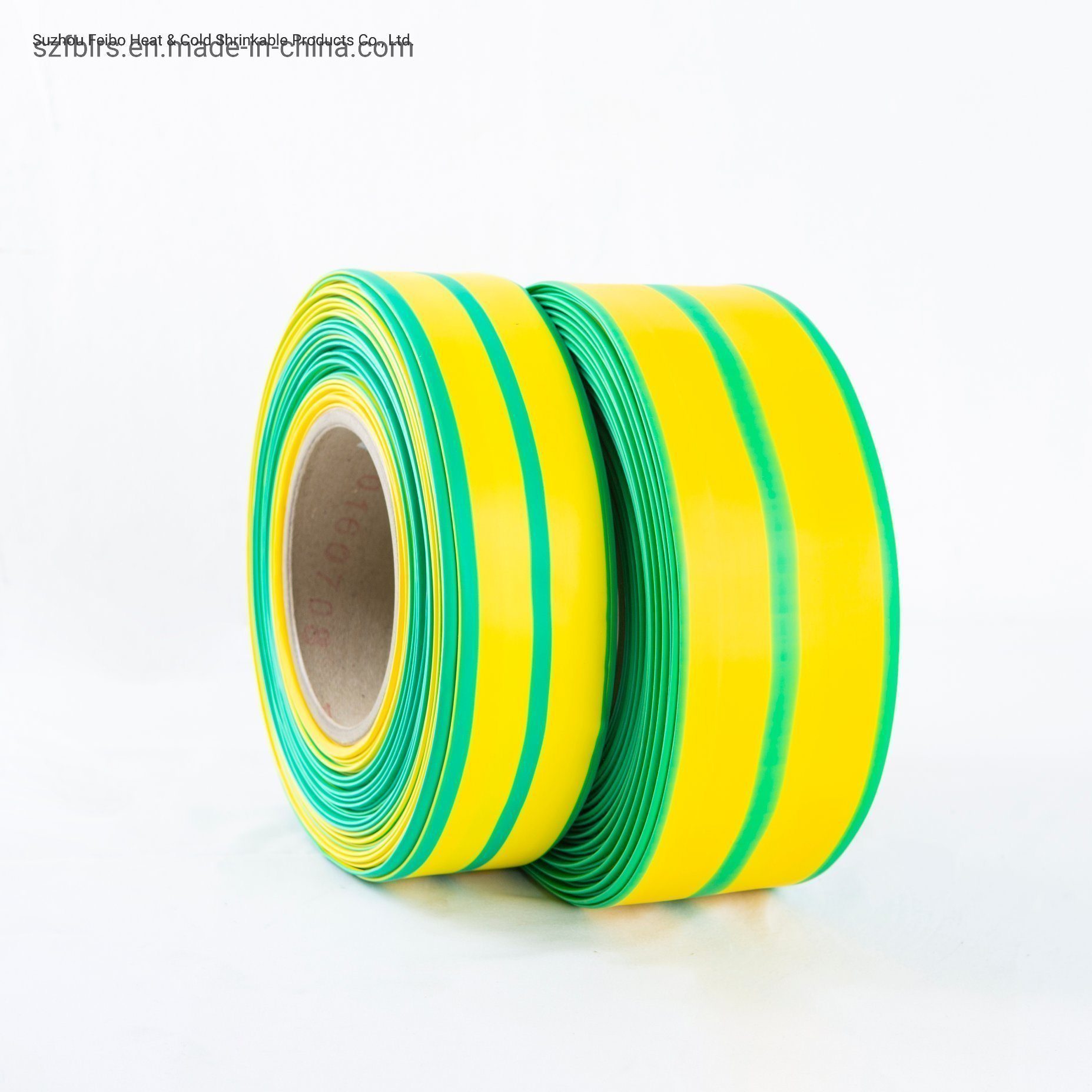 Szfb Environmental Protection Yellow and Green Heat Shrink Tube Insulation Anti-Corrosion Low Temperature Two-Color Heat Shrink Tube