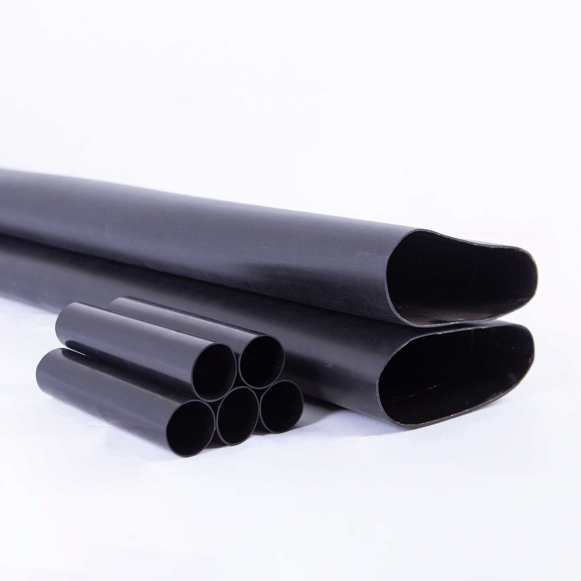 
                Tubo rígido de fixação térmica de parede espessa 3:1 tubo rígido preto com termoplástico e adesivo
            