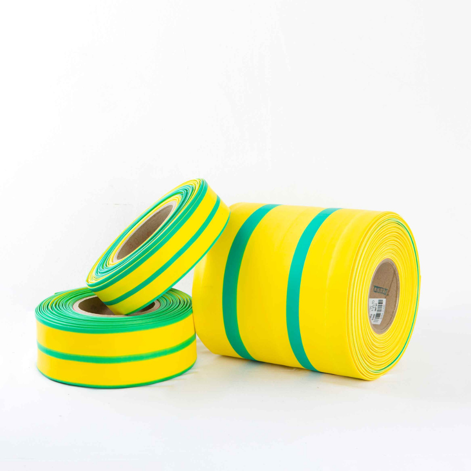 Cina 
                Tubo termorestringente giallo-verde in due colori
              produzione e fornitore