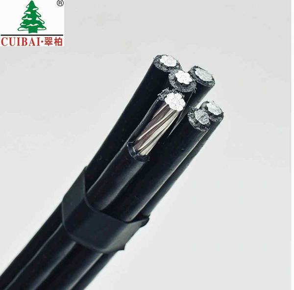 Chine 
                                 3+1 Core 0.6/1kv conducteurs isolés en polyéthylène réticulé de frais généraux de l'aluminium ABC Antenne Câble fourni                              fabrication et fournisseur