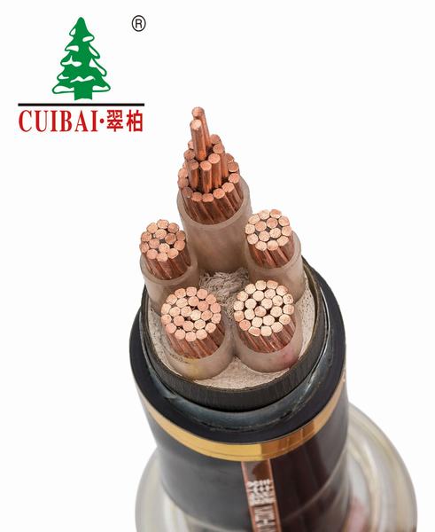 Chine 
                                 Kv 0.6/1Cu isolés en polyéthylène réticulé à gaine PVC avec câble d'alimentation veste noire                              fabrication et fournisseur