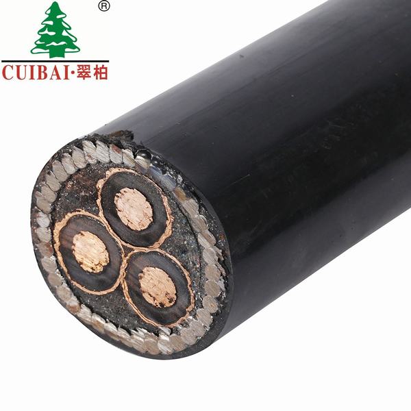 China 
                        12/20kv 630sq Cu XLPE Cws PE Power Cable
                      manufacture and supplier
