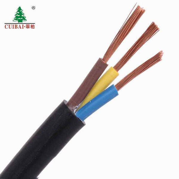 Chine 
                                 3 Core 0.75/1.0/1.5/2.5mm Rvv 3x4mm2 Câble en PVC souple                              fabrication et fournisseur