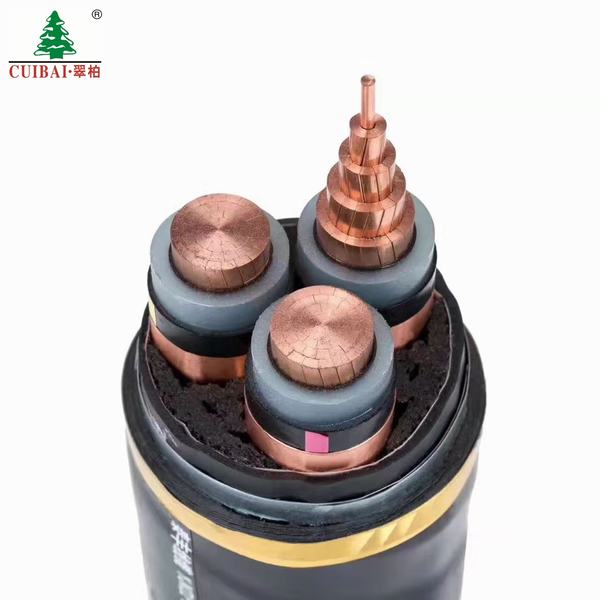China 
                                 Conductor de cobre de 3 núcleos blindados de media tensión del cable de alimentación cable aislado XLPE                              fabricante y proveedor