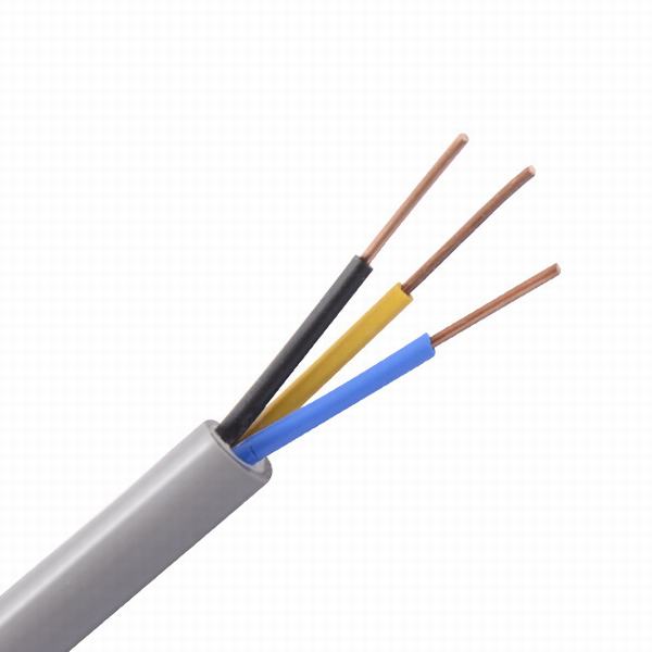 
                                 Conducteur en cuivre Gaine en PVC souple Rvv basse tension de câble                            