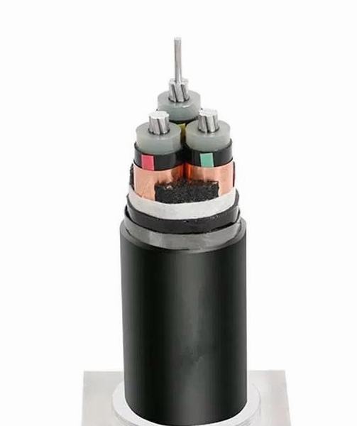 
                                 3 núcleos de isolamento XLPE tensão média Al blindados de cabo eléctrico condutor de alumínio dupla fita de aço                            