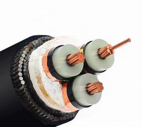 
                        6 / 10kv 3 Core Stranded Copper Steel Wire Armoured Electrical Cable / Power Cable
                    