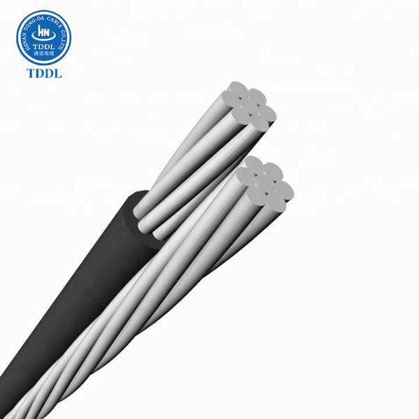 Aluminum Conductor XLPE/PVC Insulated Low Voltage Duplex Service Drop Cable