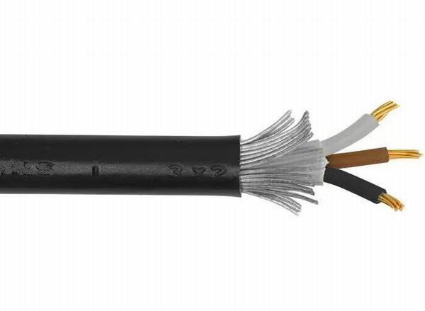 Black PVC Sheathed Armoured Electrical Cable 600/1000V Armored Power Cables