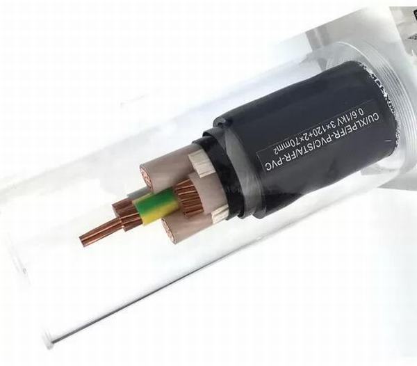 China 
                                 Conductor de cobre del cable eléctrico blindado de cinta de acero con revestimiento de PVC negro                              fabricante y proveedor