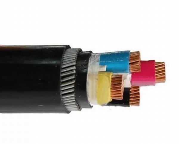 Copper Conductor XLPE PVC Insulated Steel Wire Armoured Electrical Cable Black PVC Sheath LV Cable