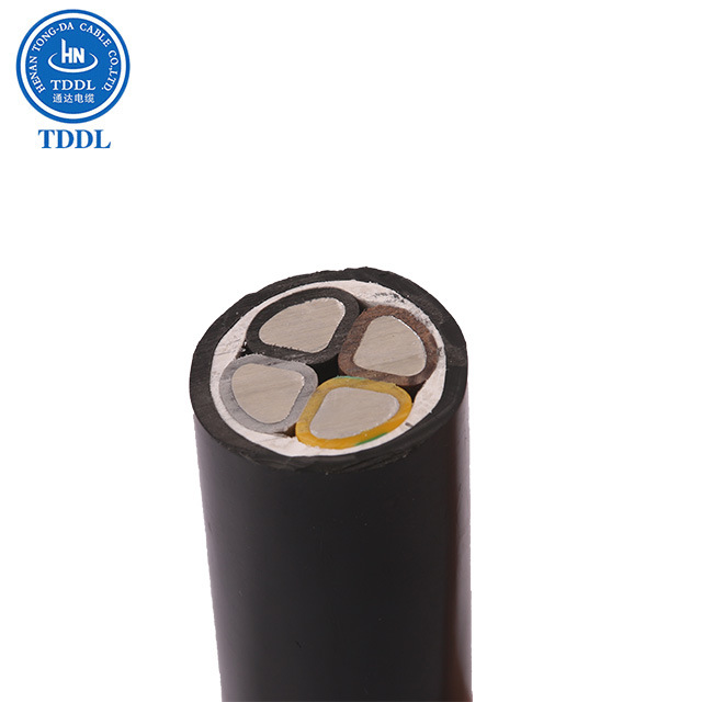 Four Cores Low Voltage Aluminum Conductor Power Cable