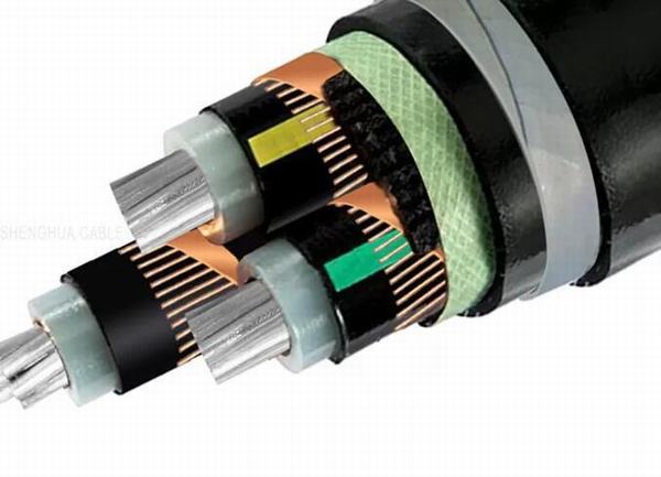 
                                 Высокое напряжение бронированных электрический кабель XLPE Three-Core короткого замыкания медного провода щиток Sta метро "Аль-кабель                            
