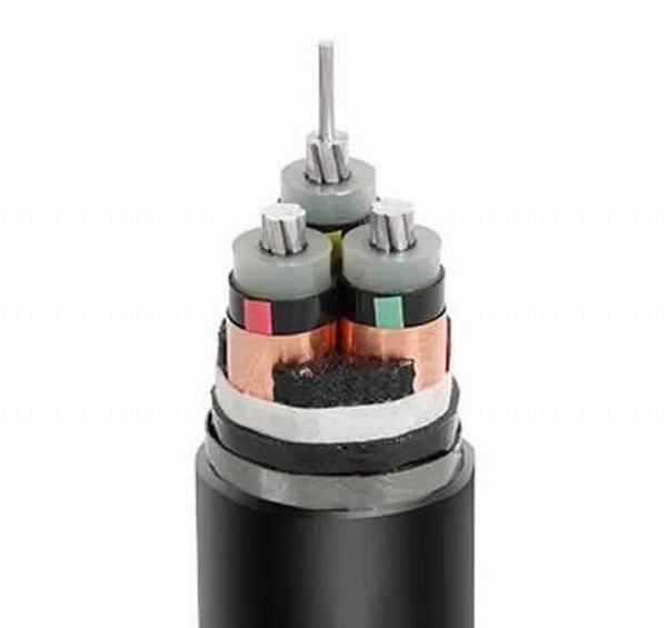 China 
                        Ht Underground Armoured Electrical Cable Al / XLPE / Cts / PVC / Sta 15kv 3 X 300 Sqmm
                      manufacture and supplier