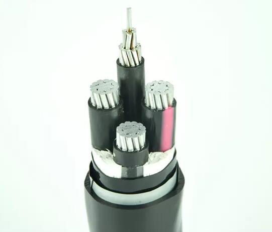 
                LV Aluminium-Elektrokabel mit Armmuß 3+1-adriges Al/PVC/PVC-Netzkabel Mit Stahlbandrüstung
            