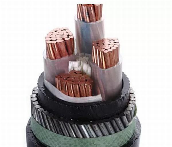 
                                 Com isolamento de PVC e capa de PVC de aço fino cabo elétrico blindado 4 condutores de cobre PVC cabo de alimentação                            