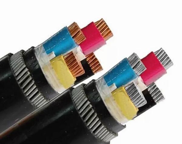 XLPE / PVC Insulation PVC Sheath Armoured Electrical Cable / Underground Low Voltage Cable