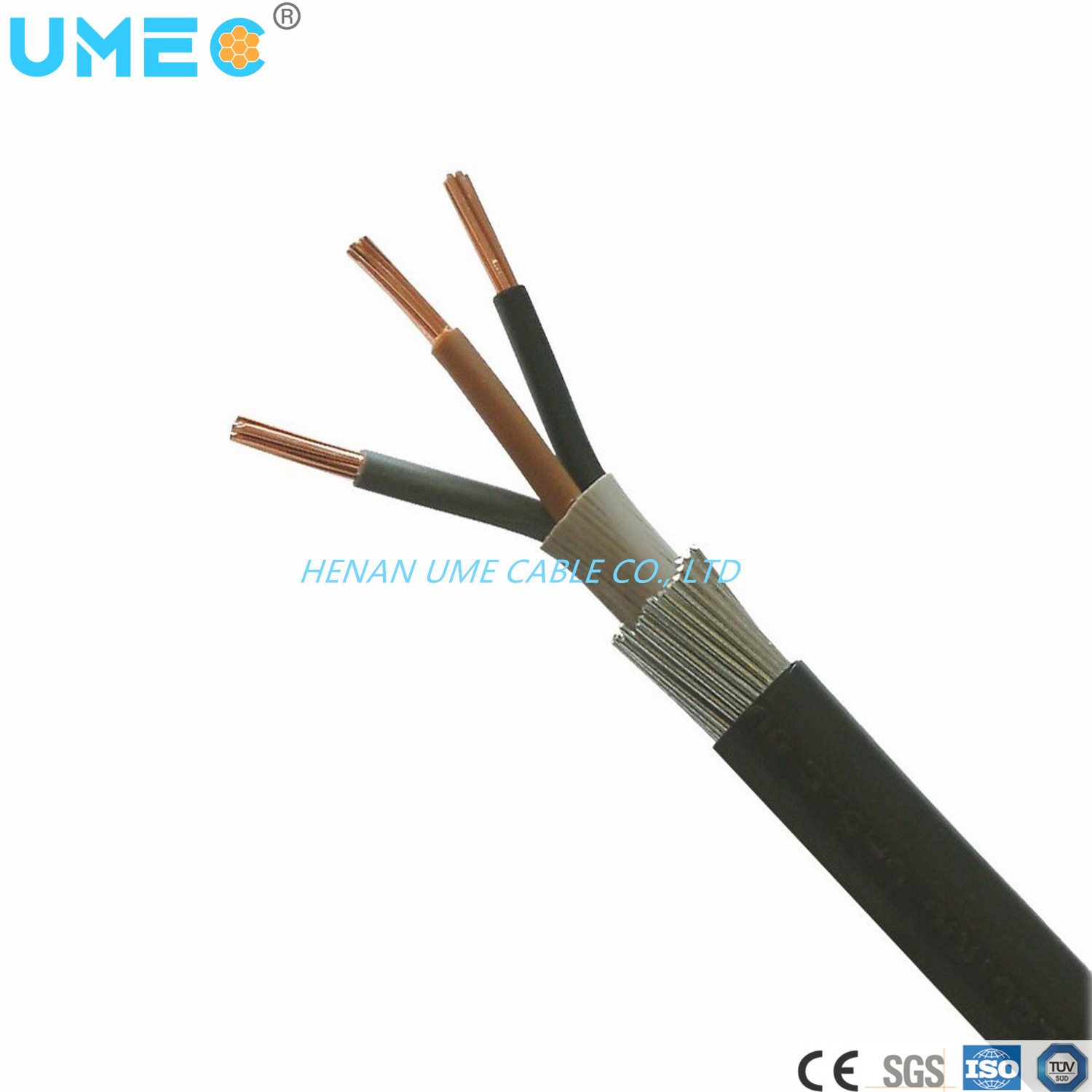 Китай 
                Кв 0.6/12/3 ядер стальная проволока бронированные Swa кабель
              производитель и поставщик