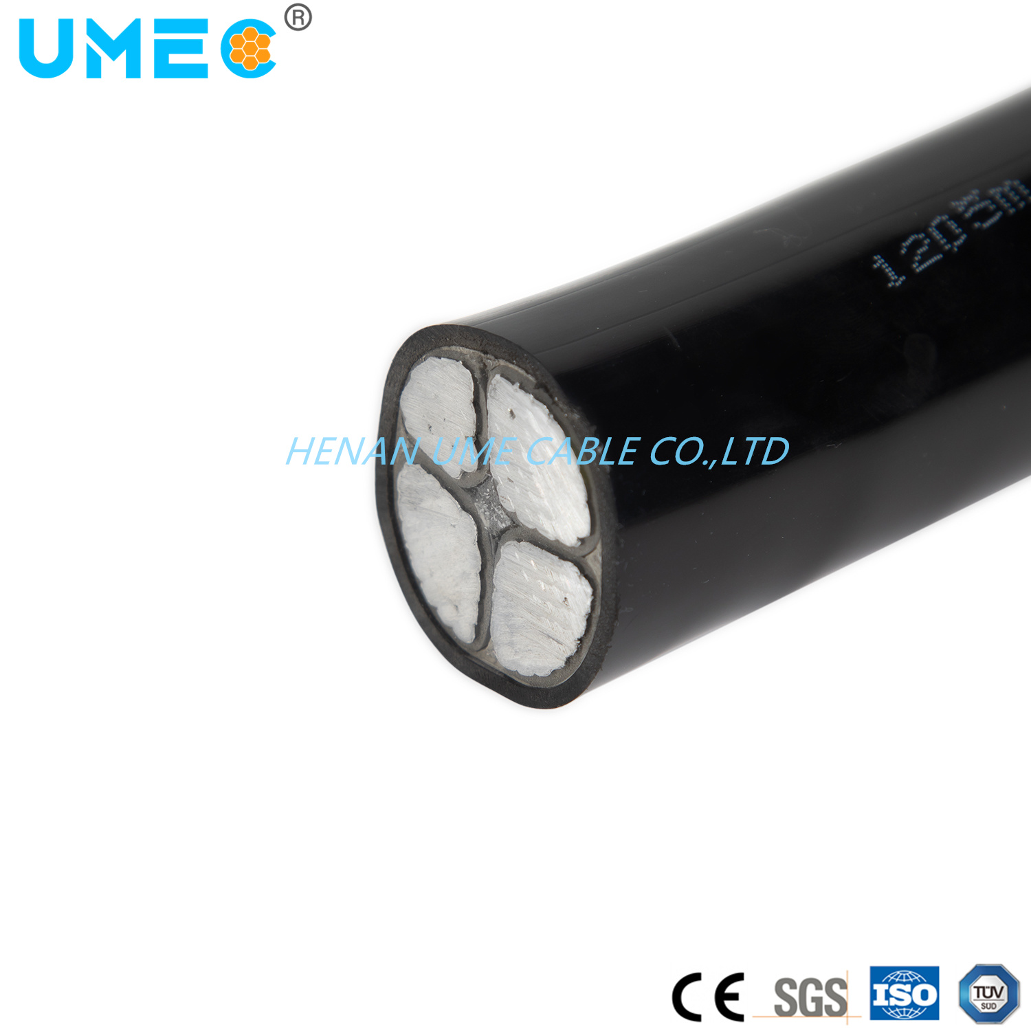 0.6/1kv Four Cores XLPE Insulated PVC Sheath Unarmoured Cable