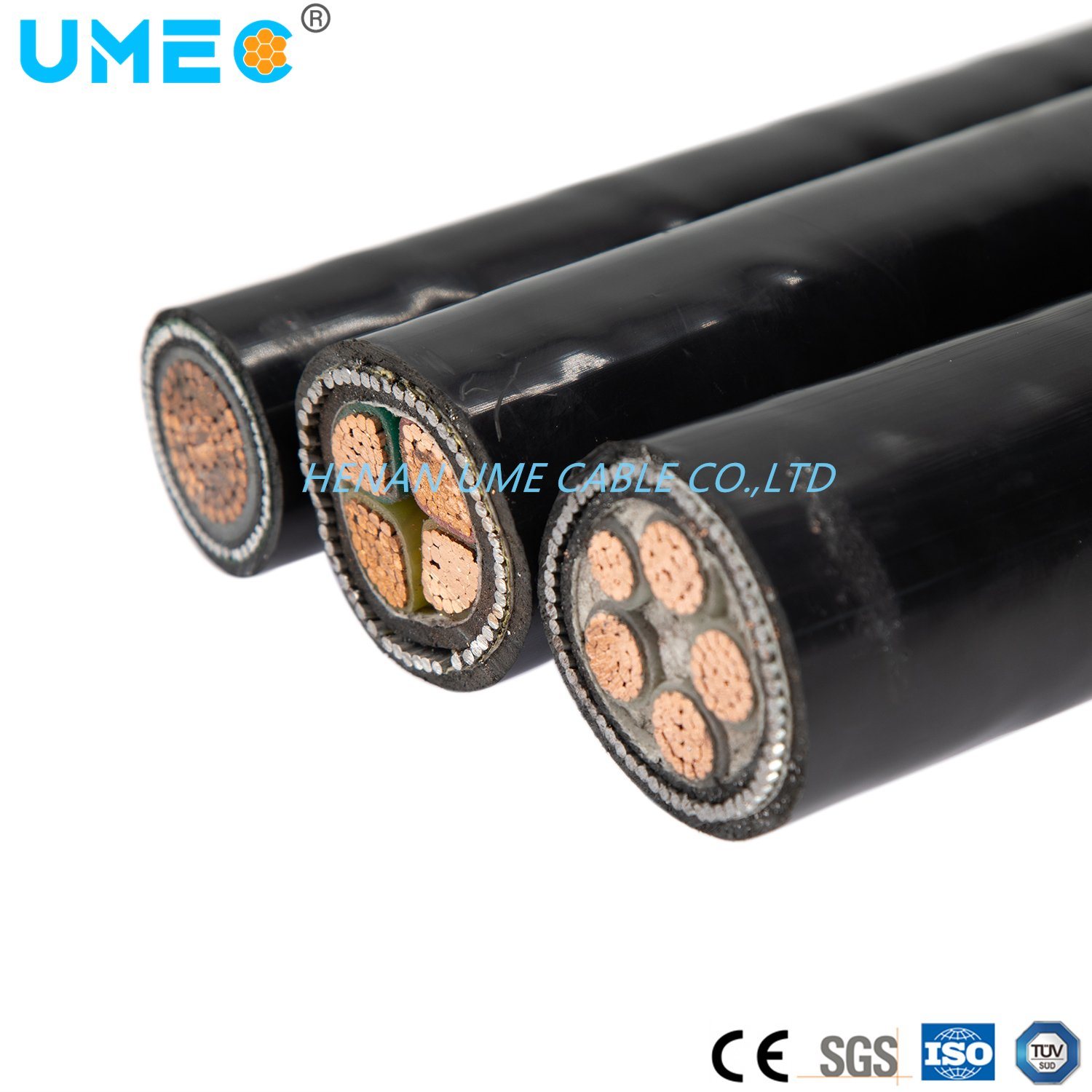 
                Xby 0.6/1кв Na2Cu/Al/XLPE/PVC бронированных подземный кабель питания
            