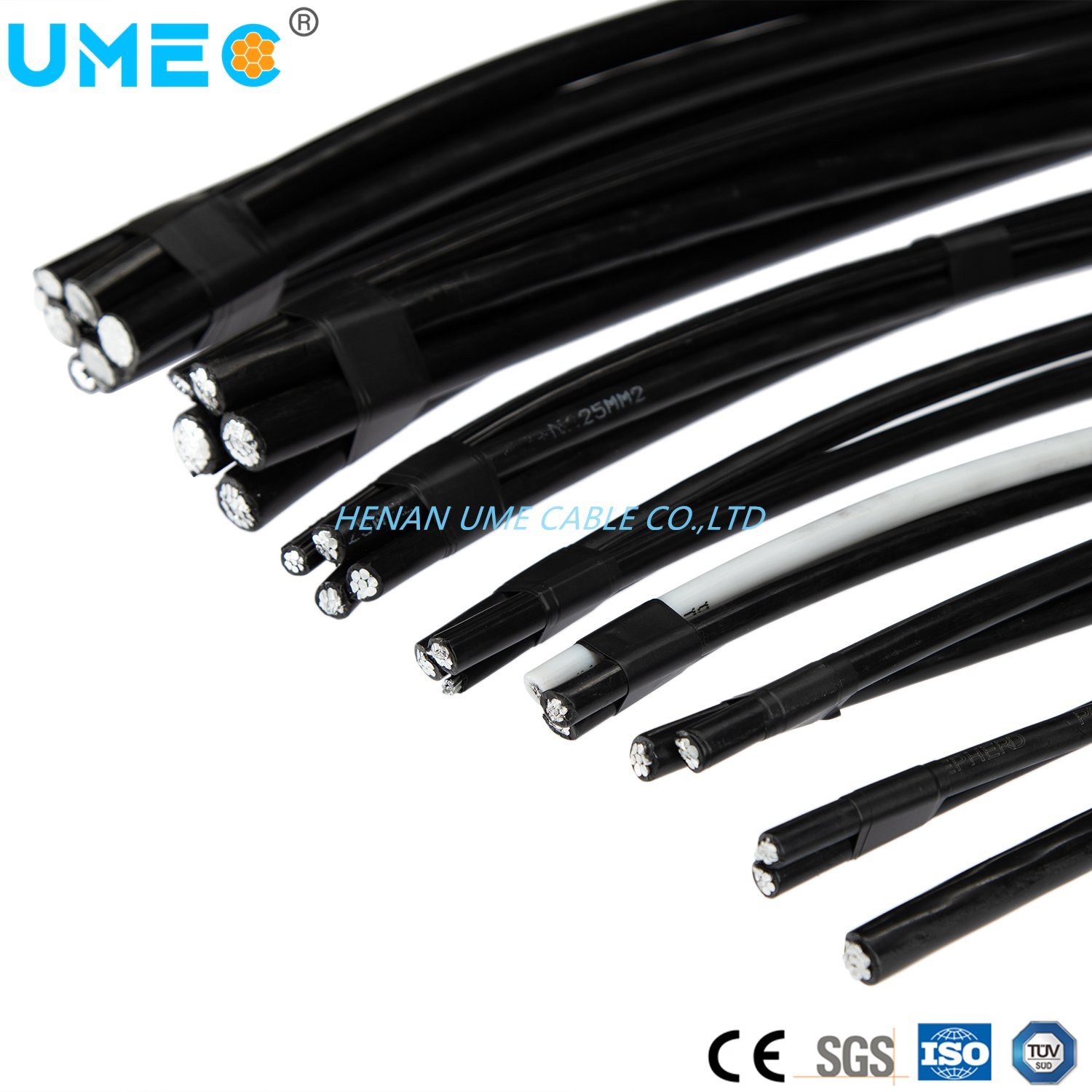 Chine 
                Câble fourni avec une antenne de ligne de distribution de tension de 0.6 kV avec isolation XLPE Câble ABC
              fabrication et fournisseur