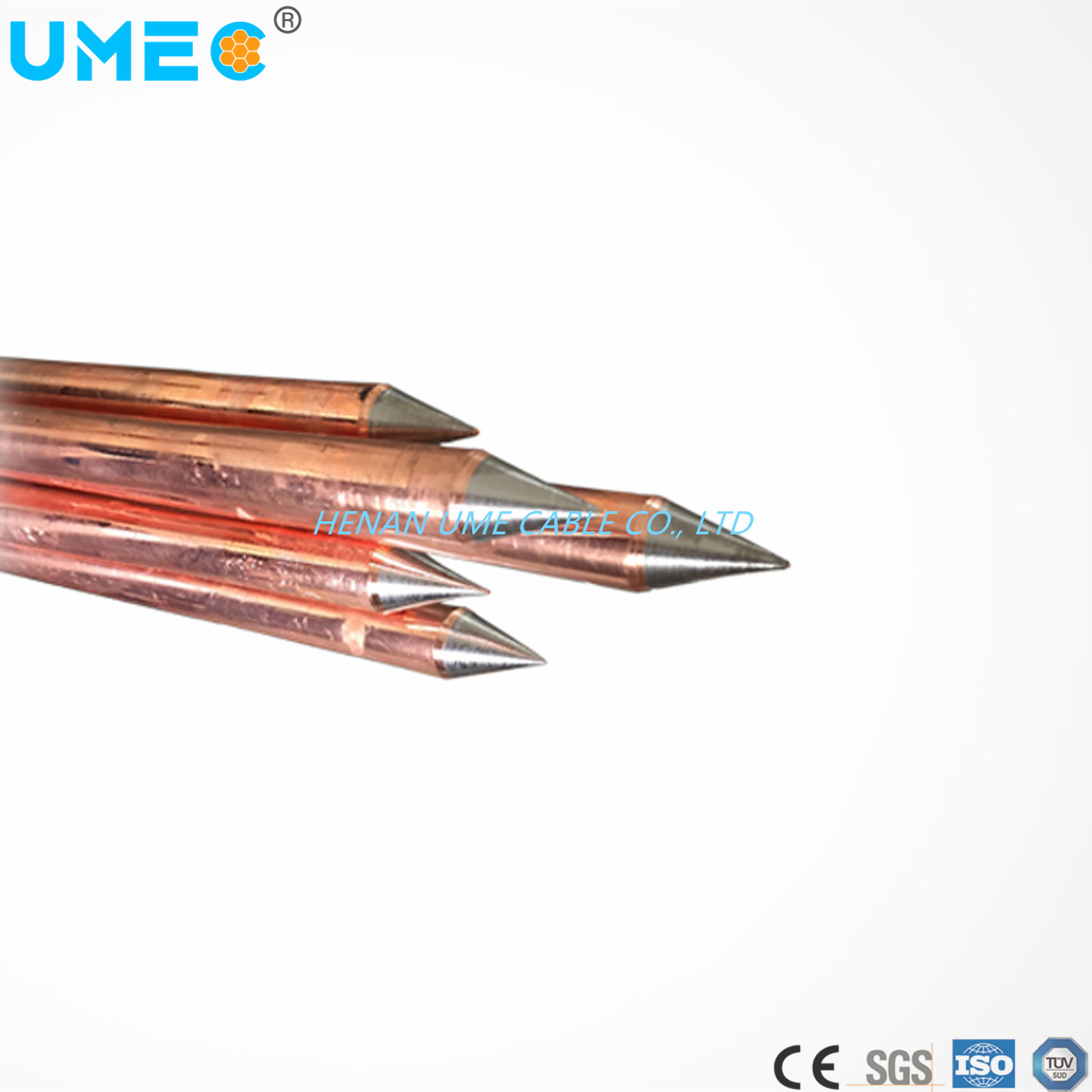 Chine 
                Tiges de mise à la terre en cuivre-clad de 0,7 mm à 0,8 mm
              fabrication et fournisseur