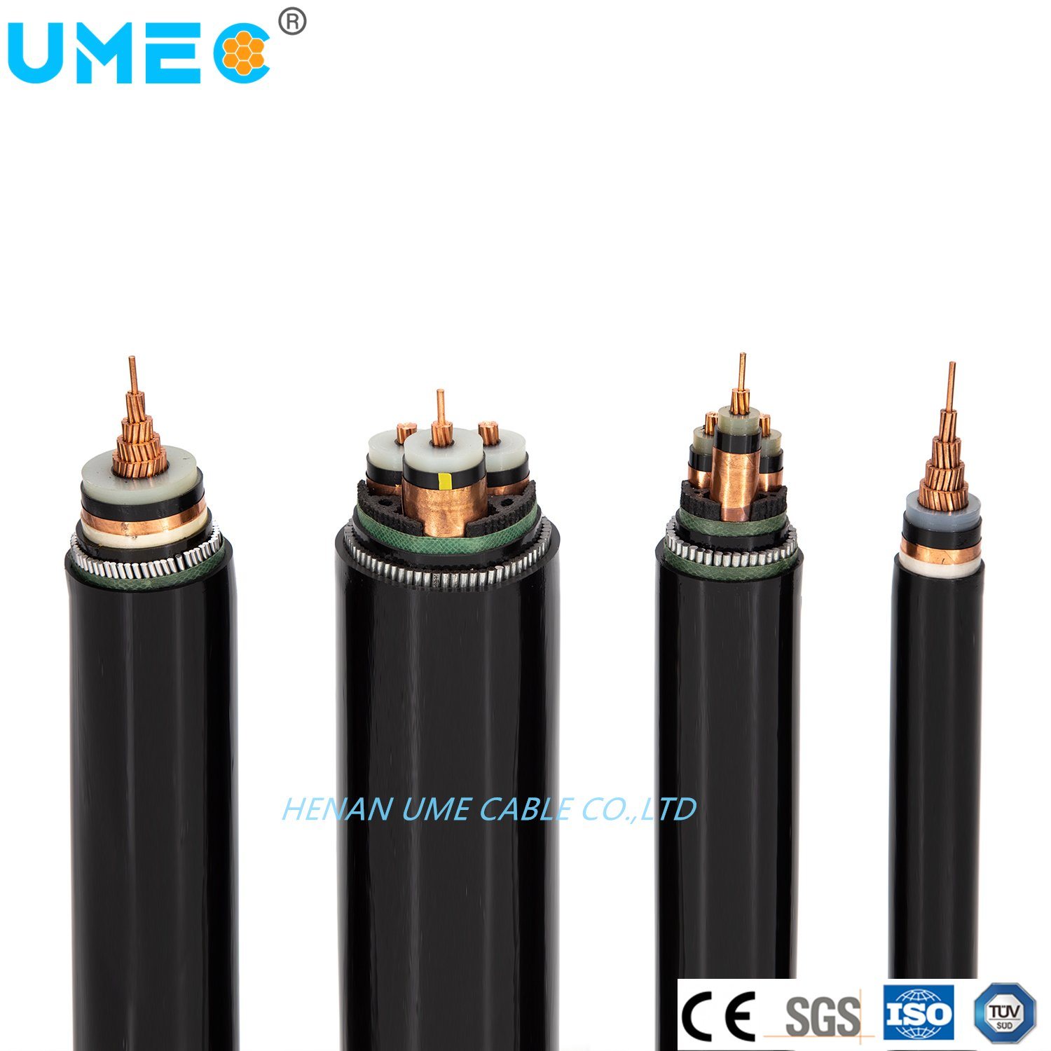 1/35kv Cu/Al XLPE Insulation PVC Sheathed Medium Voltage Electric Power Cable
