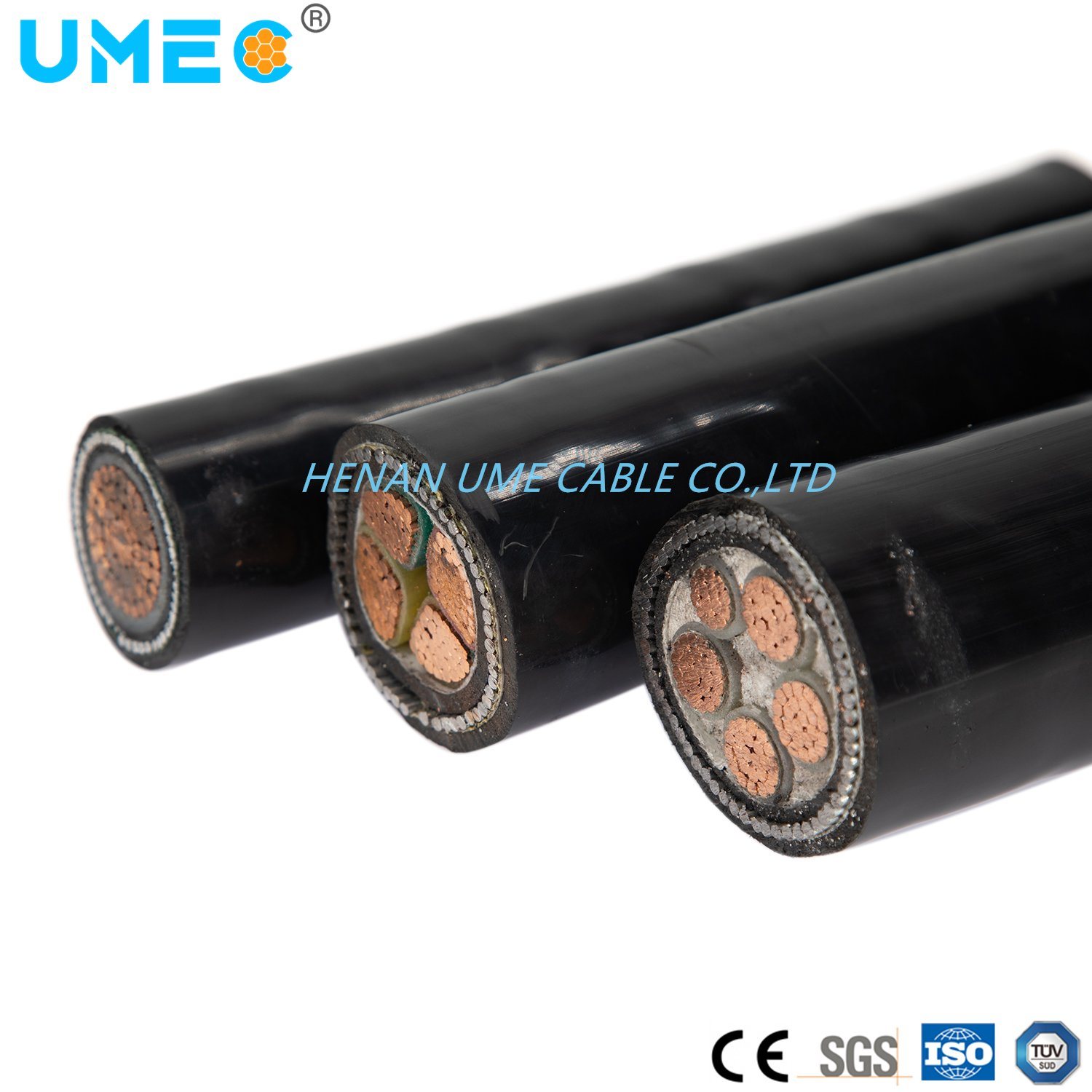 1.8/3kv 2 Core 25~185mm2 Copper/Aluminum XLPE Insulated Power Cable