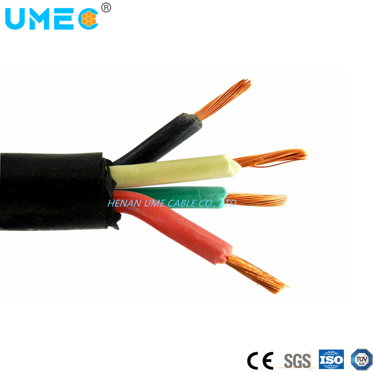 
                12/10/8AWG SO/Sow/Sow/Sjoow 600V cable de goma EPDM cable de alimentación portátil
            