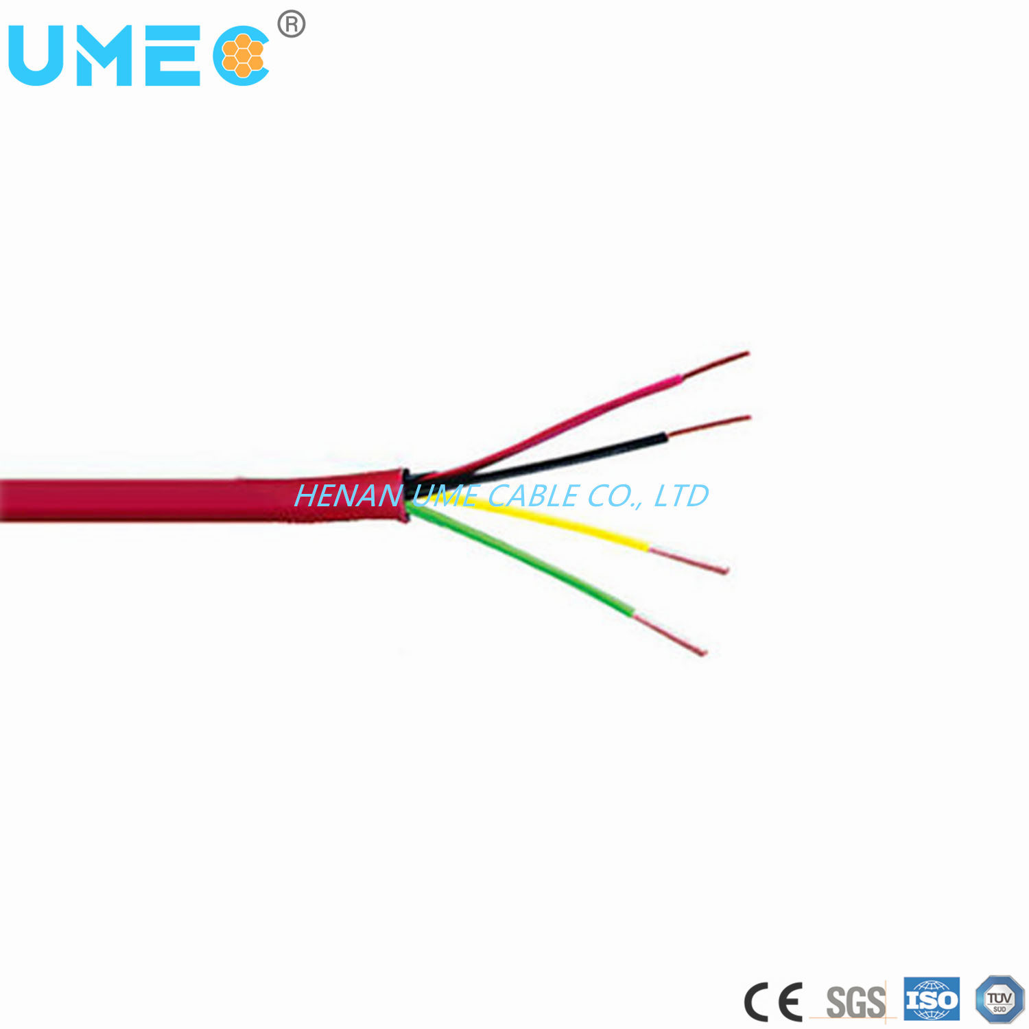 14 AWG 4 Cores Solid Fplr Fire Alarm Cable