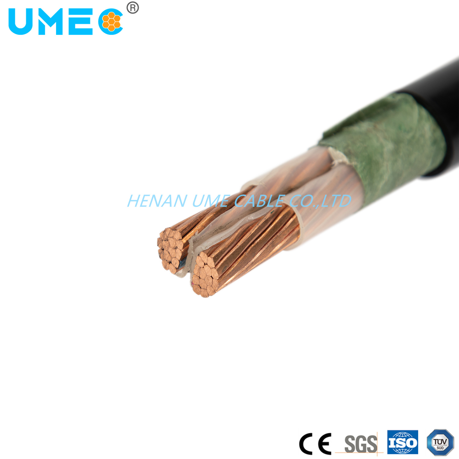 
                2-core de Na2xby Cu/Al/PVC subterráneos blindados XLPE Cable de alimentación
            