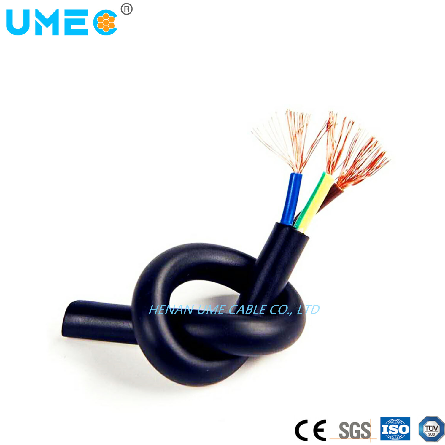 2022 Factory Direct Round Cable Free Oxygen Copper Conductor Light Duty Rubber-Sheathed Cable H03rnf H05rnf H05rrf H07rnf H07rrf