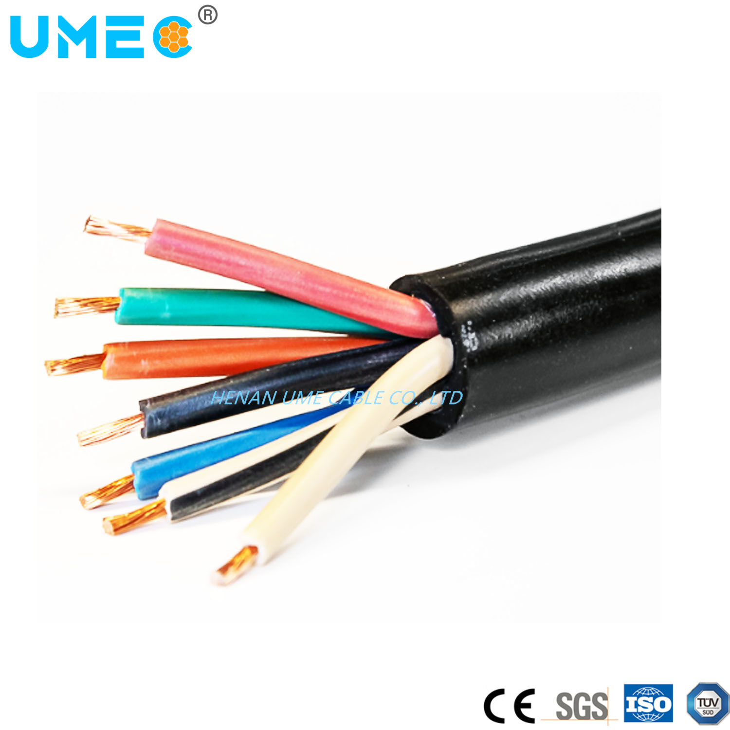 2022 OEM Support Factory Customized 2 3 4 6 8 10 12AWG 2 3 4 5 Core Flexible Sjoow Soow So Black Rubber Cable