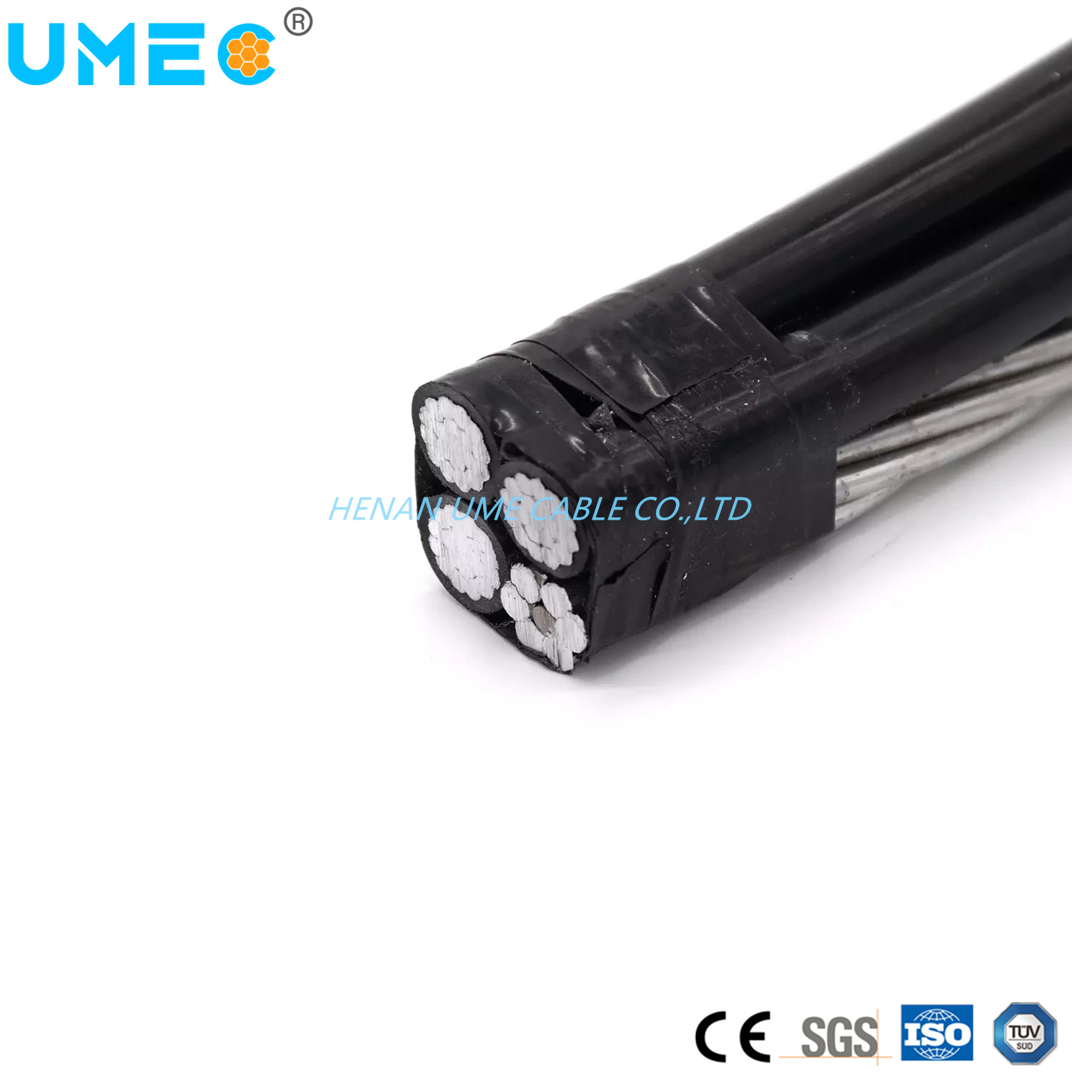 2022 Utility Overhead Aerial Bundled Cable 4AWG 2AWG 1/0AWG 2/0AWG 3/0AWG 4/0AWG Quadruplex Service Drop Cable