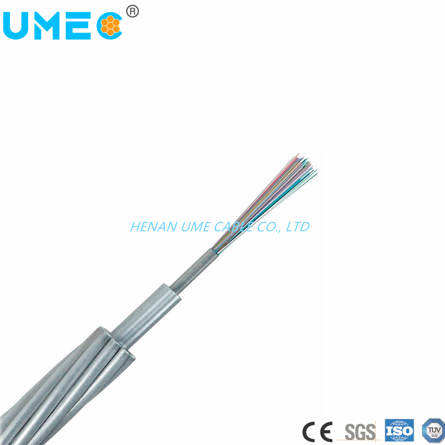 China 
                Cable de puesta a tierra óptica de conductor Cu/al 2X10mm2 OPGW
              fabricante y proveedor