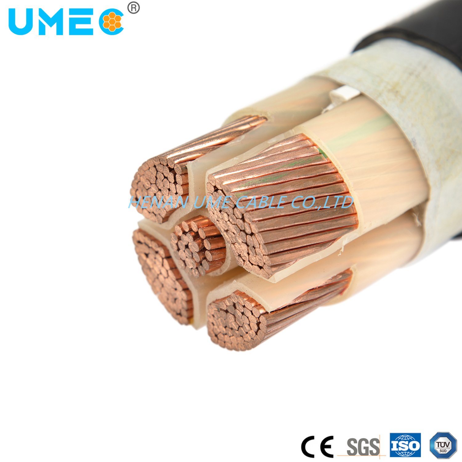 2X120mm2 3X50+1X25mm2 Cu/Al XLPE Insulation PVC Insulated Power Cable