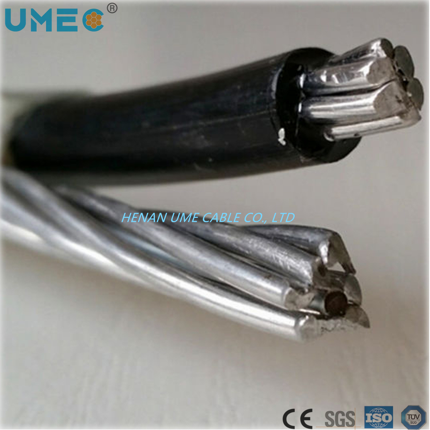 China 
                2X6AWG+1x6AWG servicio de cable dúplex caída Cable ABC
              fabricante y proveedor