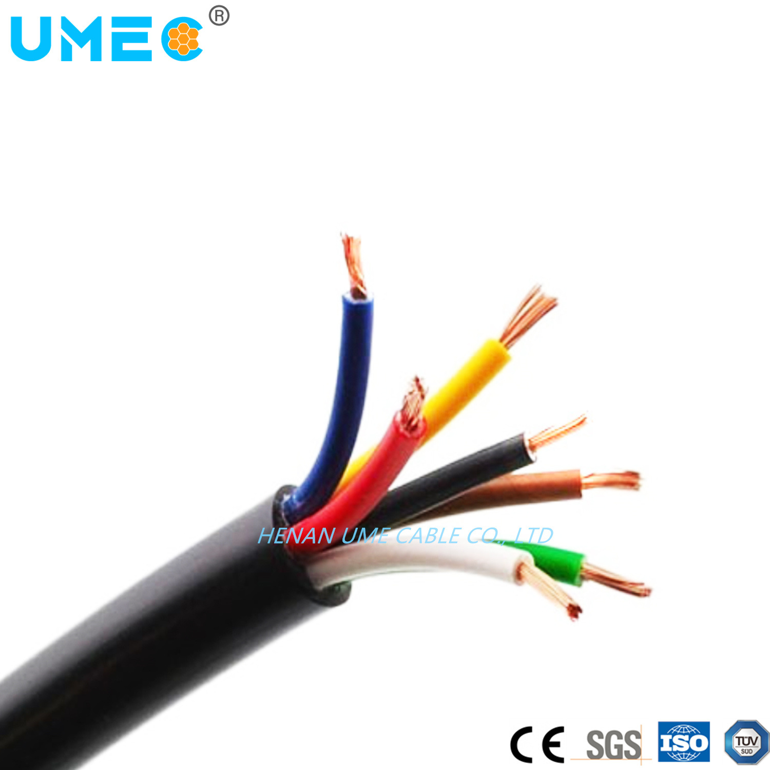 Китай 
                300/500В 450/750В высокое качество Китай Производитель H05RN-F/H07RN-F Тип 3cx 2,5 мм2 Резиновые кабели питания переменного тока Цена
              производитель и поставщик