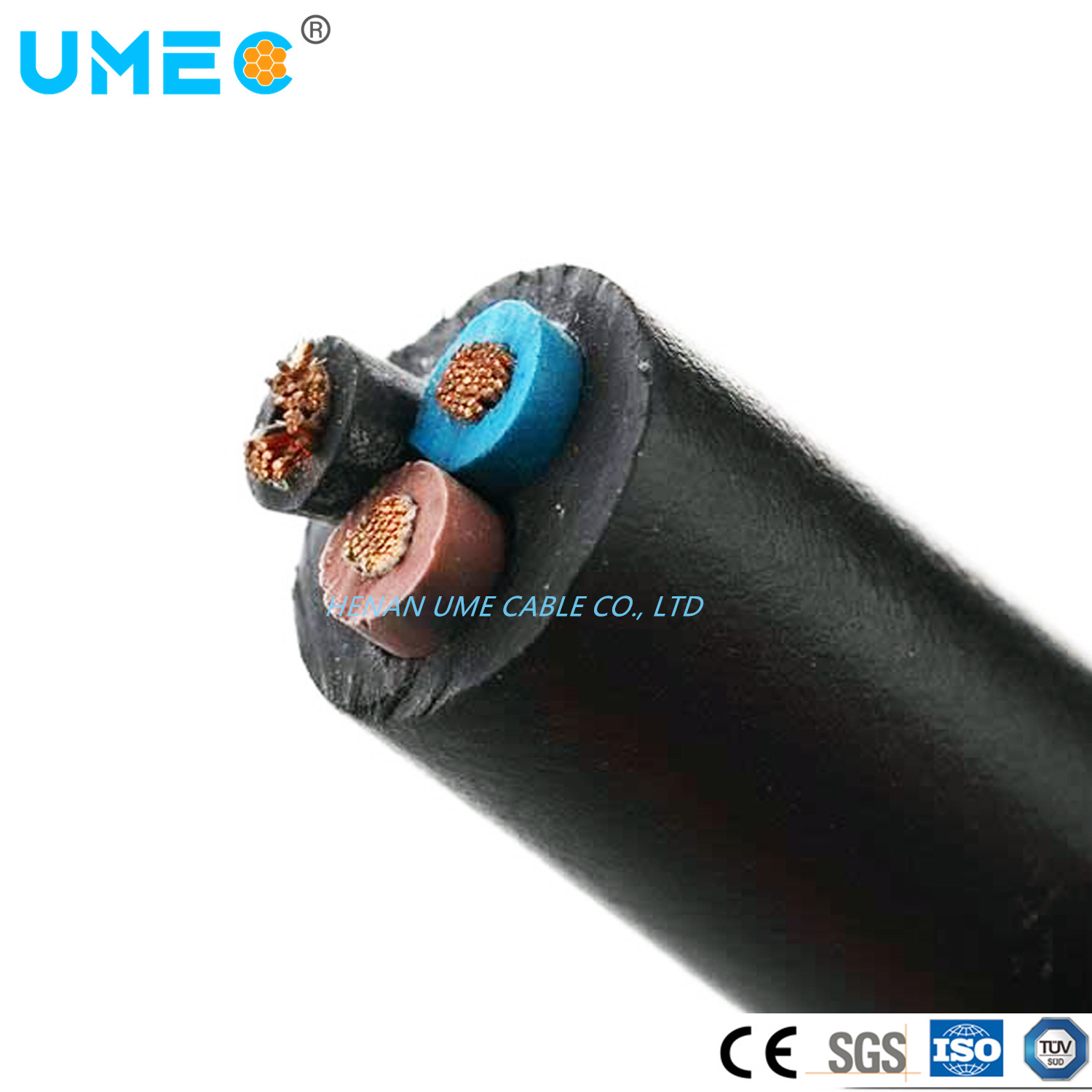 
                300/500V 450/750V Gummiisolierung ummantelt flexible Litze Kupfer H05BB-F/H07bb-F elektrisch Kabel
            