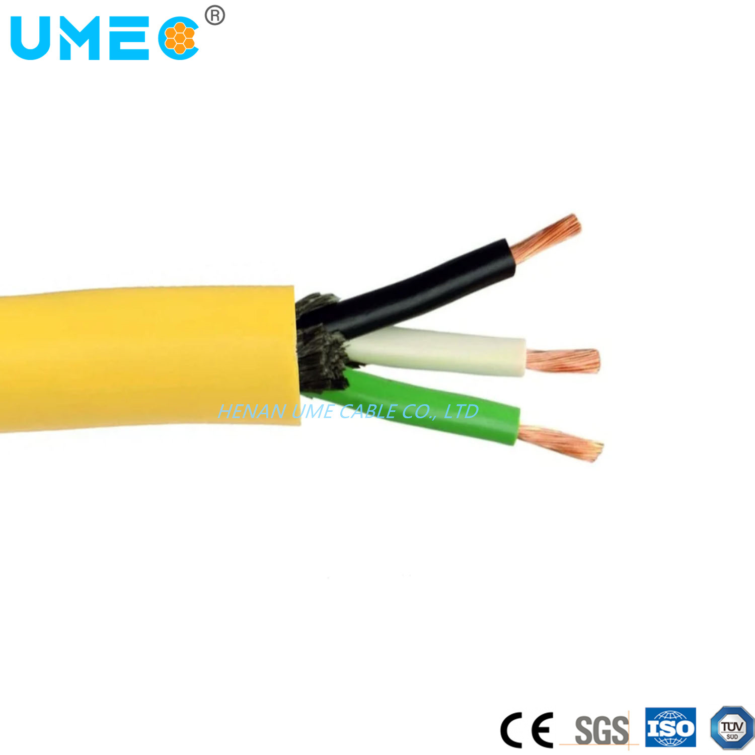 China 
                300/500V 450/750V YH H07RN-F Cable aislado de caucho de 3 núcleos Cu/EPR/CPE Cable resistente al agua 4X10AWG AWG de 4X8H05RN-F 3gx1.5mm a 2.5mm Soow
              fabricante y proveedor