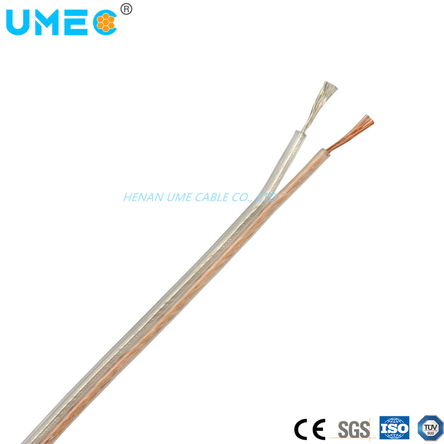 China 
                300/500V Tipo Spt paralelo plana tecido coberto e PVC com isolamento plástico Lâmpada e fio Lustre
              fabricação e fornecedor