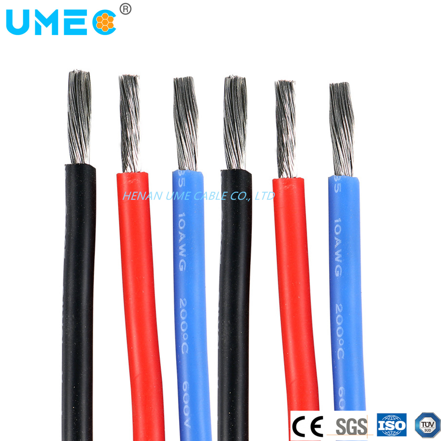 300/500V Tinned Copper Conductor Silicone Single Core Stranded Cable Sif 16 25mm2 Electric Cable Wire
