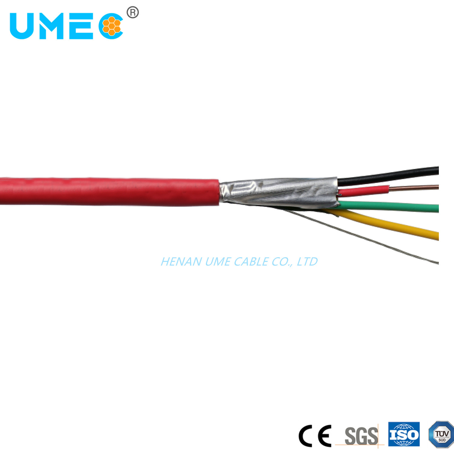 
                300V 4X1.0 2X1.0 2X2.5 2x1,5 mm2 Cable Alarma de Incendio en PVC Fplr para detectores de humo Cable
            
