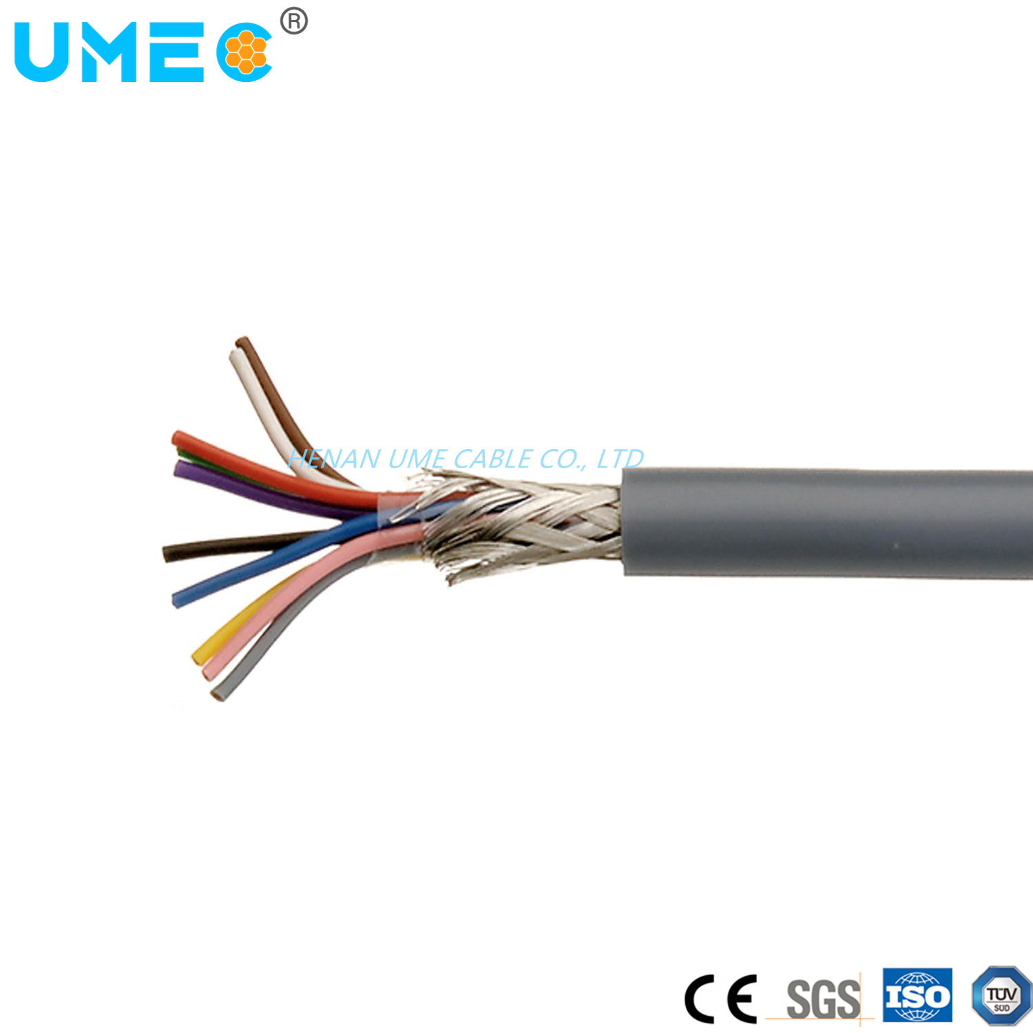 
                350/500V Cu/PVC/SCF/TCWB/PVC 40 x 0,14mm2 50 x 0,34 mm2 Câble de commande LIYCY
            