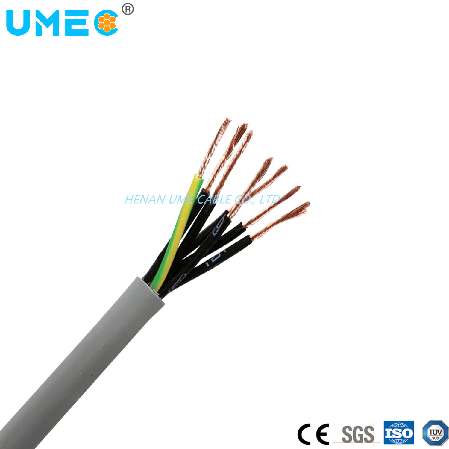 
                450/750V Conductor de cobre aislados con PVC, Cable de control de la funda
            